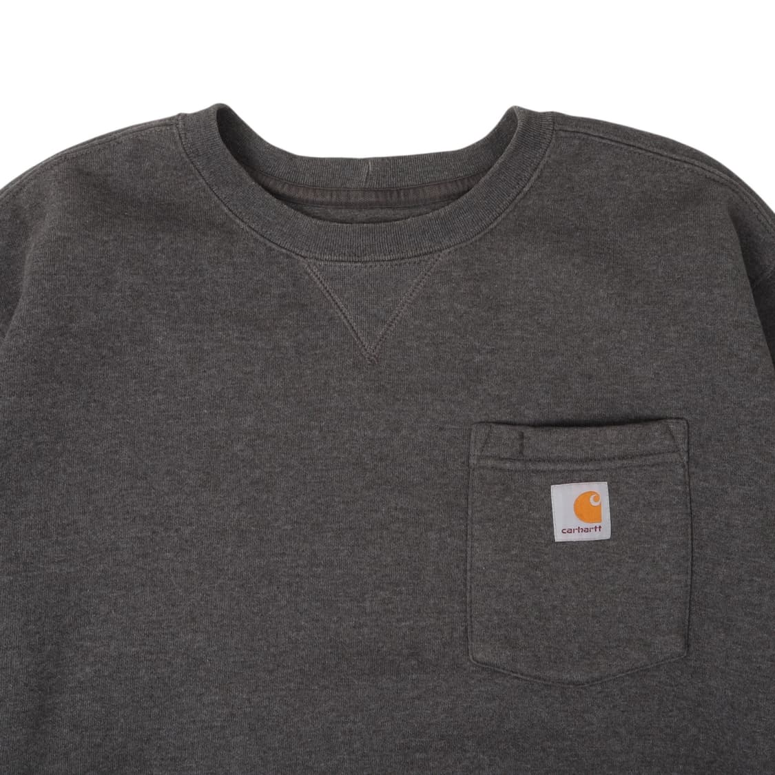 칼하트 미드웨이트 챠콜 오리지널핏 스웻셔츠 상품이미지2