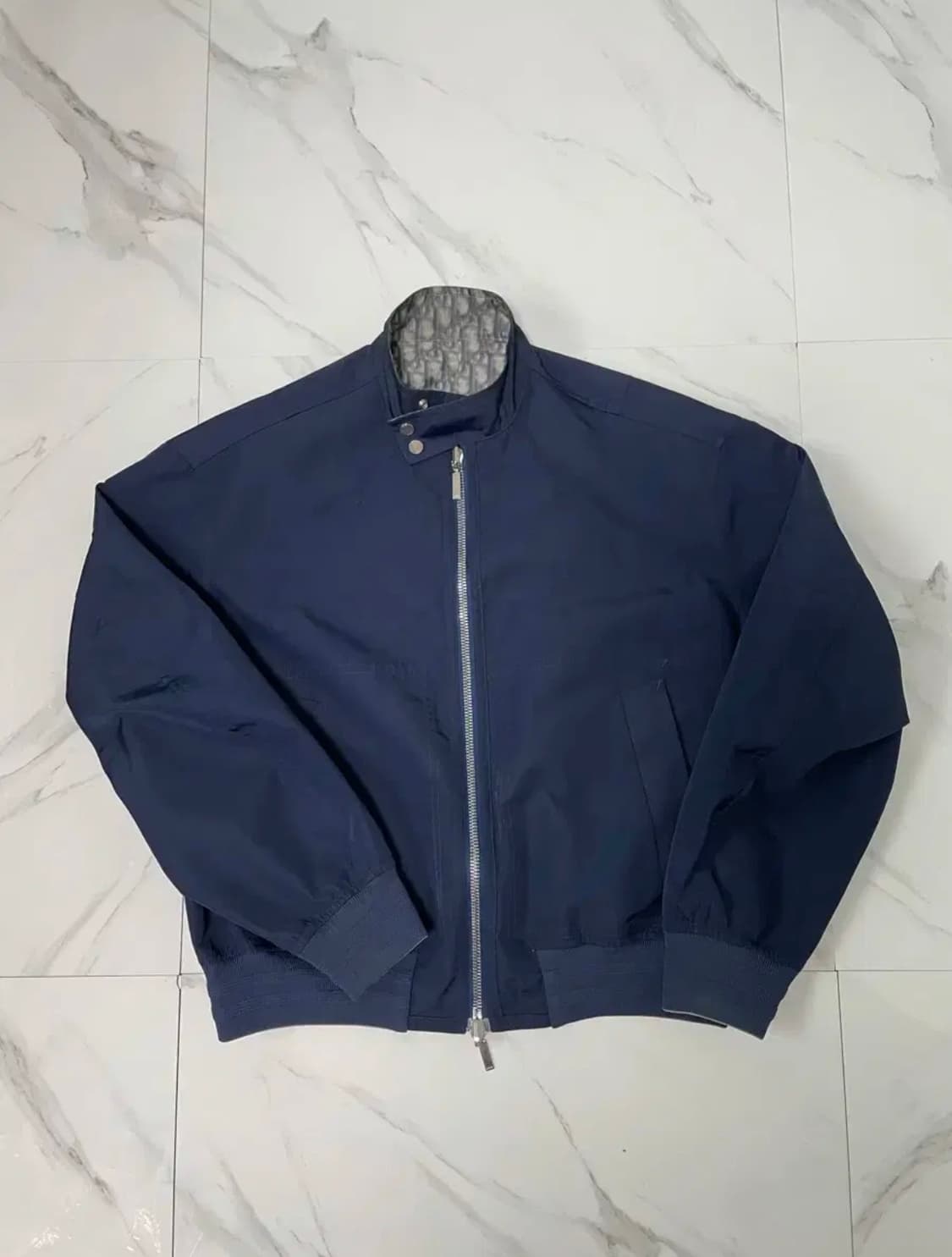 디올 오블리크 리버서블 테크니컬 봄버 블루종 자켓 50 한글택 상품이미지3