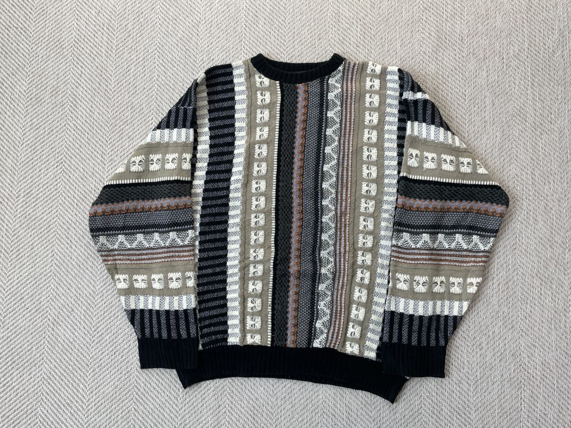 아메리칸 빈티지 usa 3D 케이블 니트 상품이미지1