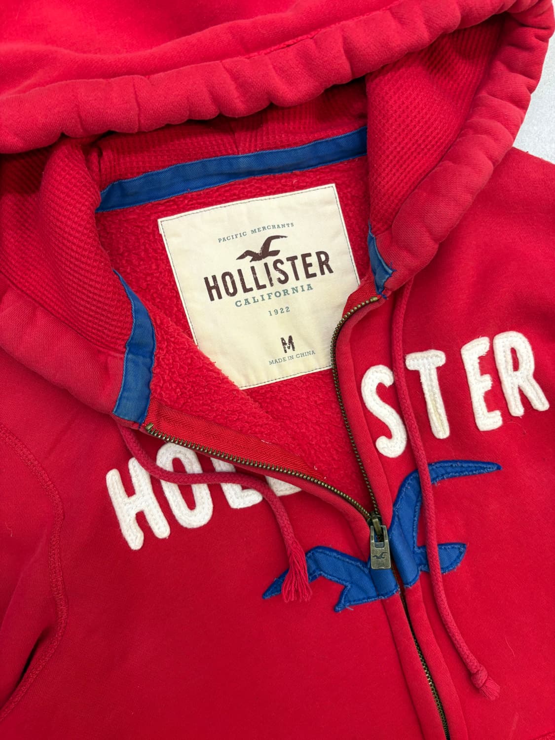 홀리스터 후드집업 레드 상품이미지5