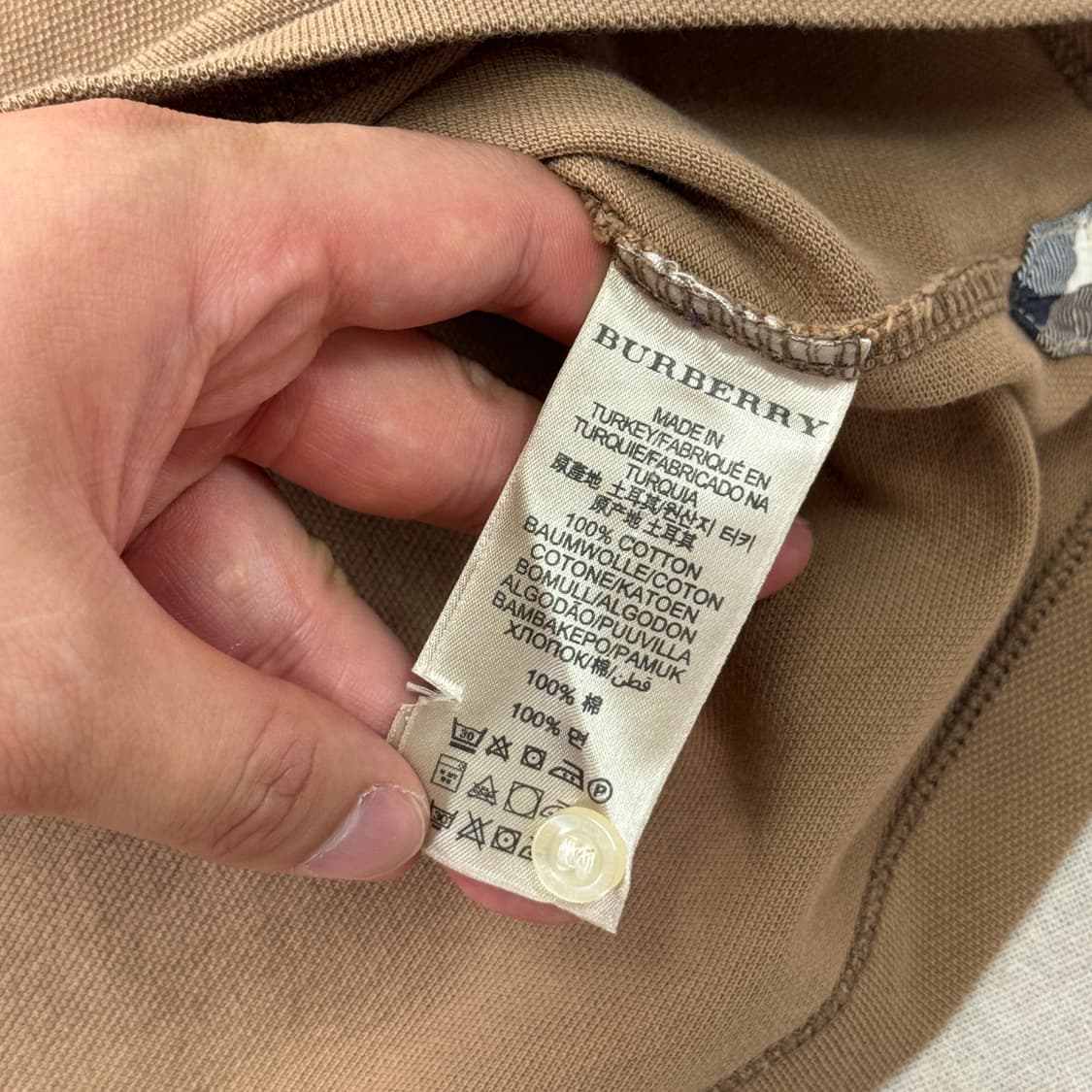 버버리브릿 자수 베이지 카라티 XL 상품이미지8