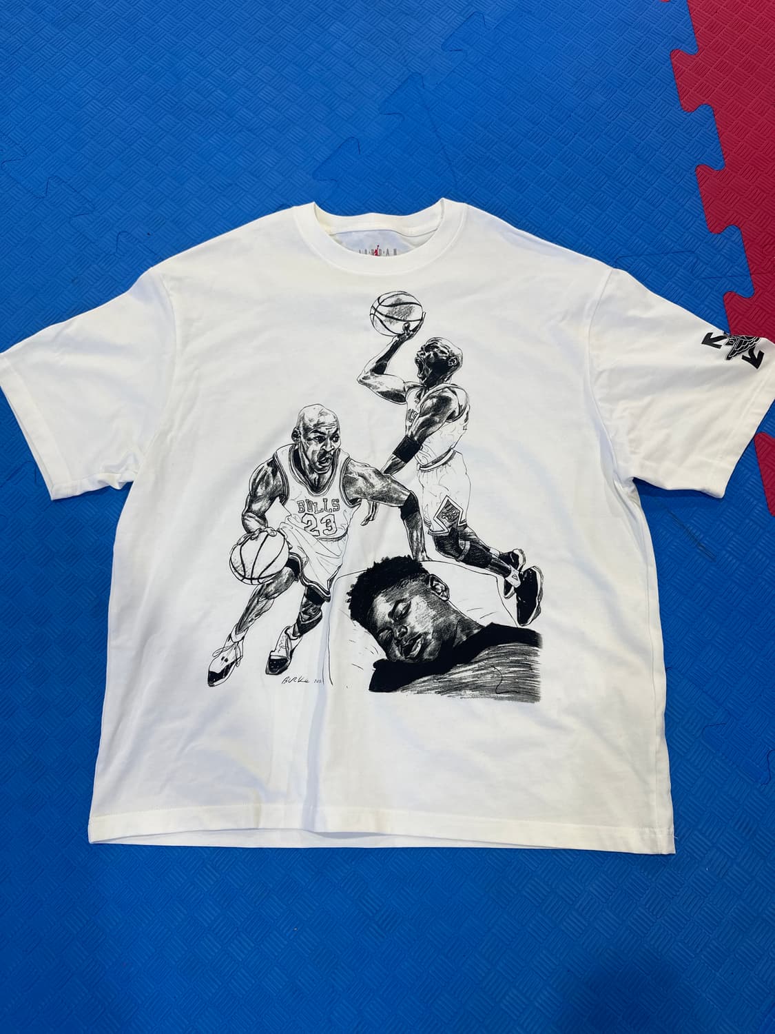 나이키 조던 오프화이트 콜라보 반팔 상품이미지3