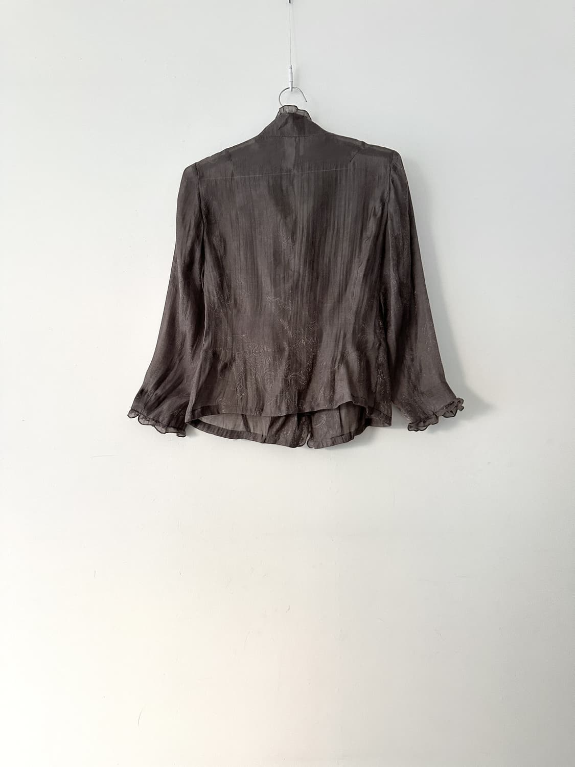 Paisley queen blouse / khaki brown 상품이미지4