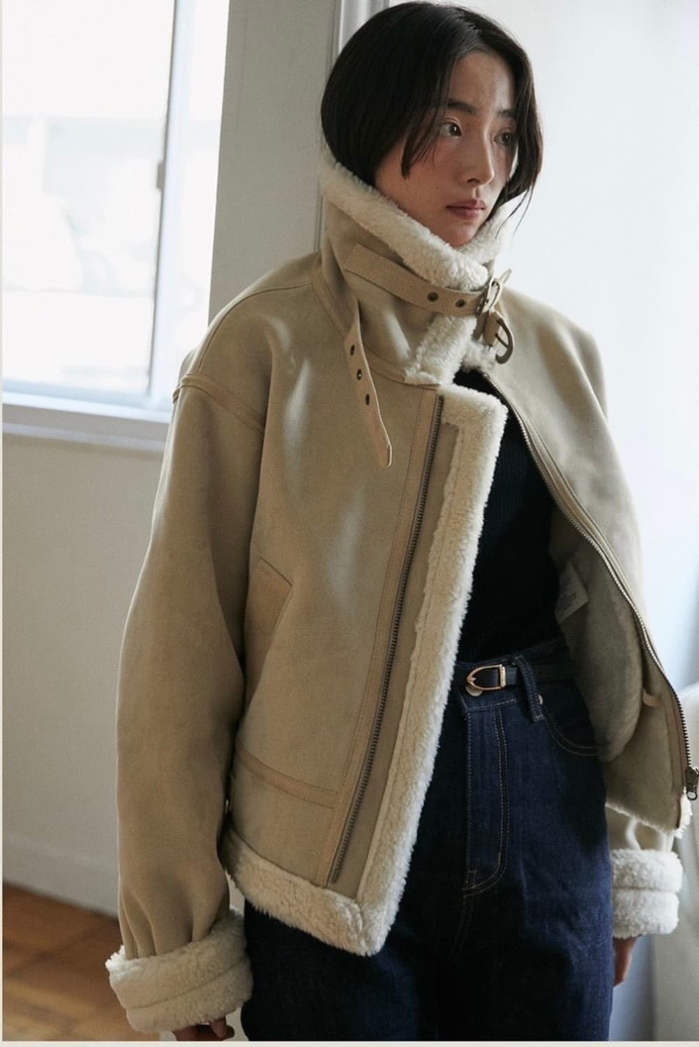 Howus 호와스 마틸다 무스탕 라떼 상품이미지3