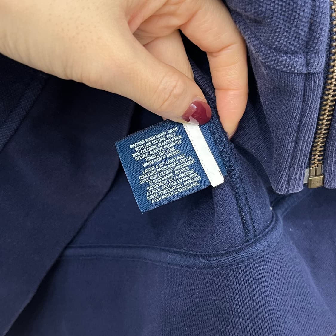 폴로 랄프로렌 빅포니 네이비 코튼 집업 자켓 상품이미지6