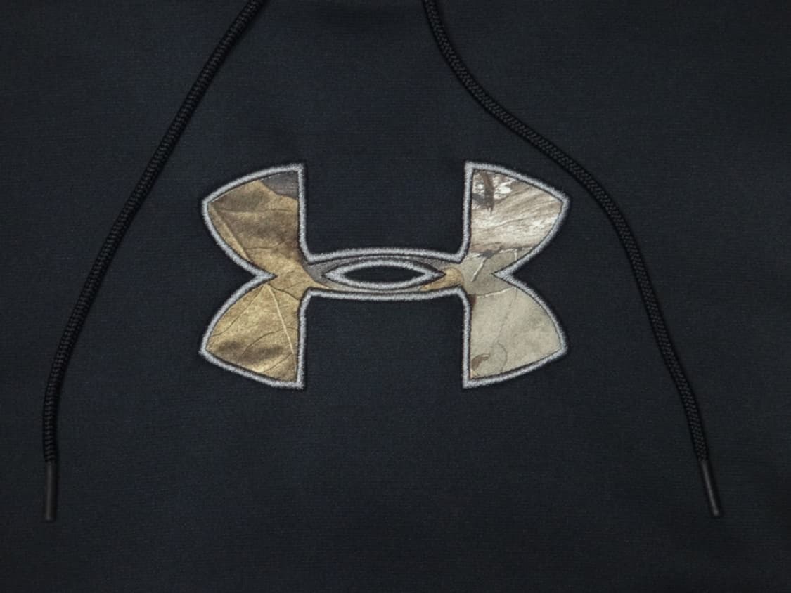 (M/95) 언더아머 남성 빅로고 기모안감 후드티 블랙 상품이미지4