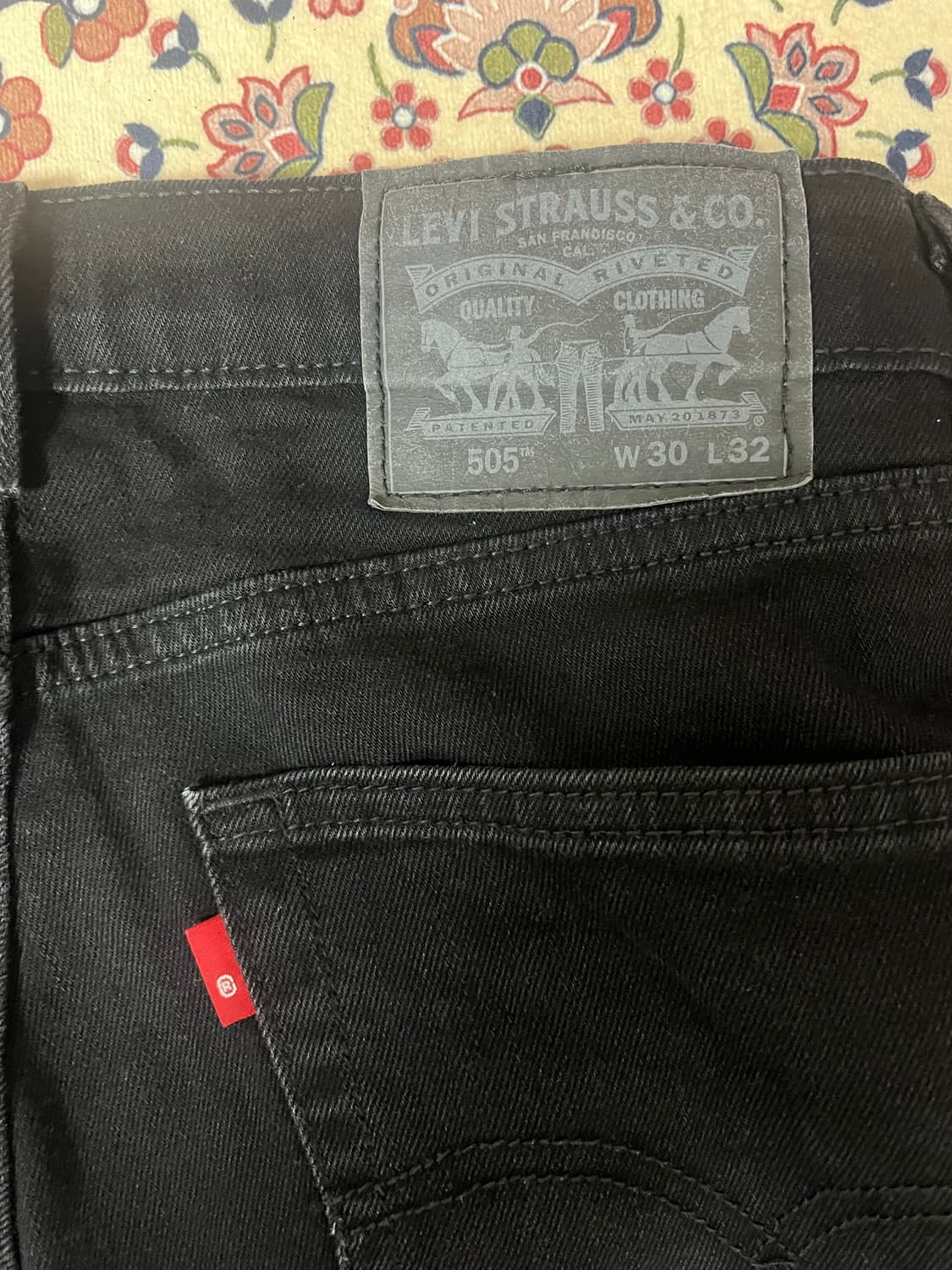[30x32] levi’s 505 black jean 블랭크탭 상품이미지3