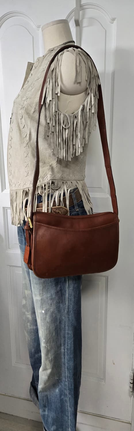 Tommy jeams 타미진스 보헤미안 빈티지 레더베스트 상품이미지3