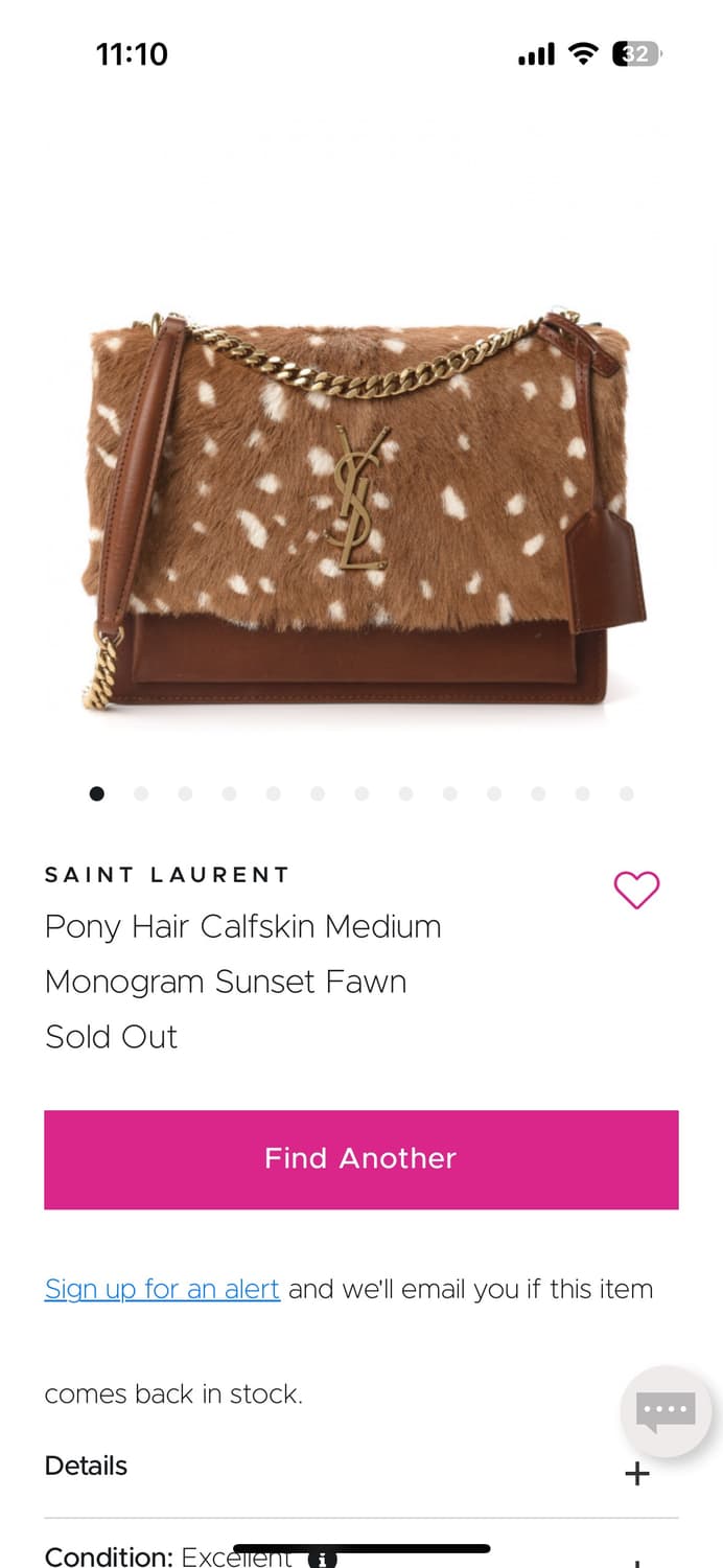 YSL 생로랑 포니헤어 모노그램 선셋 상품이미지1
