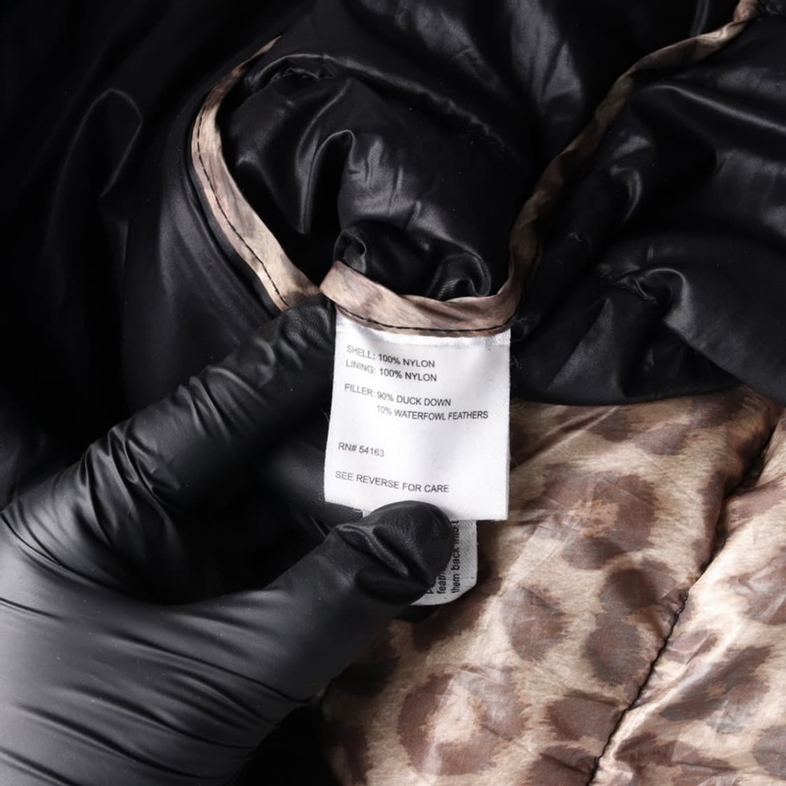 캘빈클라인 레오파드 라이닝 덕다운 경량 패딩 S 상품이미지7