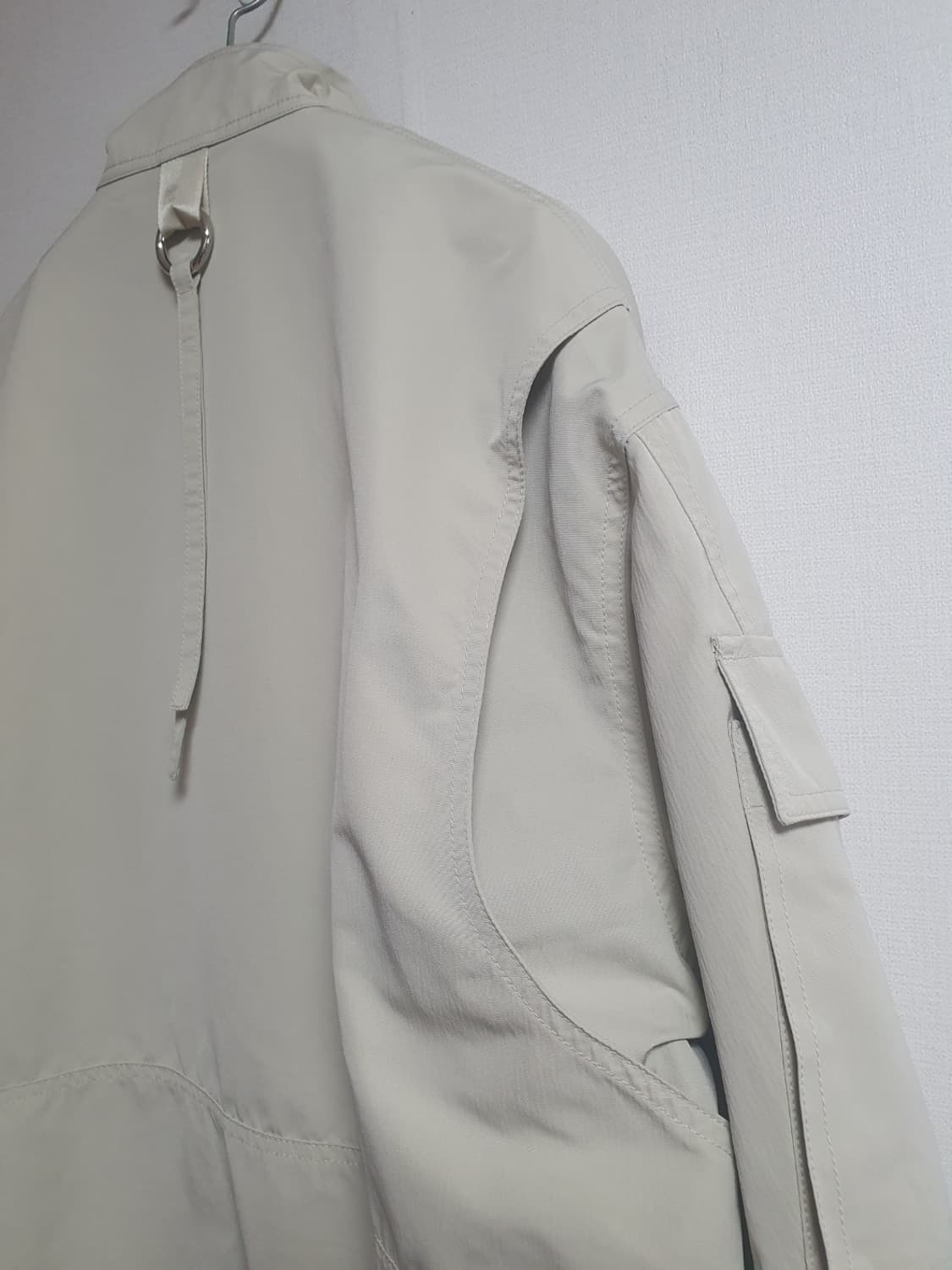 타임 TIME 오버핏 블루종 집업 자켓 베이지 95 상품이미지5