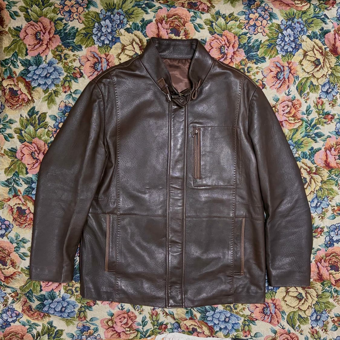 스탠드카라 양가죽자켓 상품이미지1