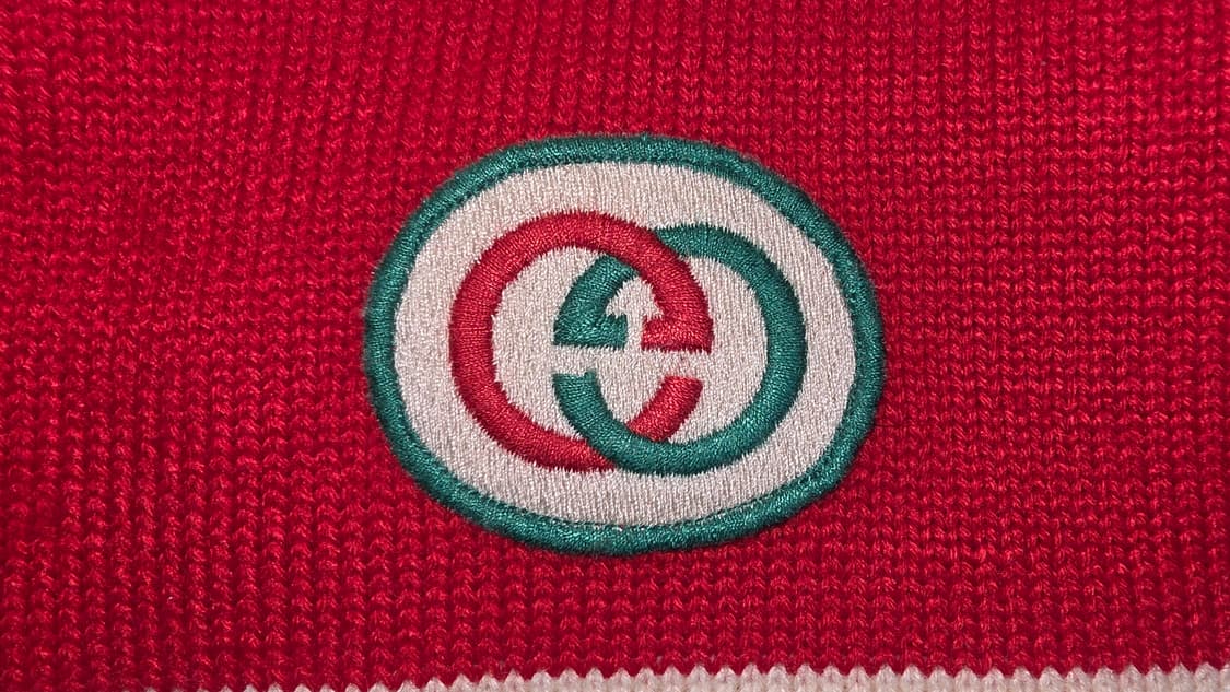 [A급] 구찌 GG 마틀라세 울 100% 니트 카라 셔츠 (L사이즈) 상품이미지8