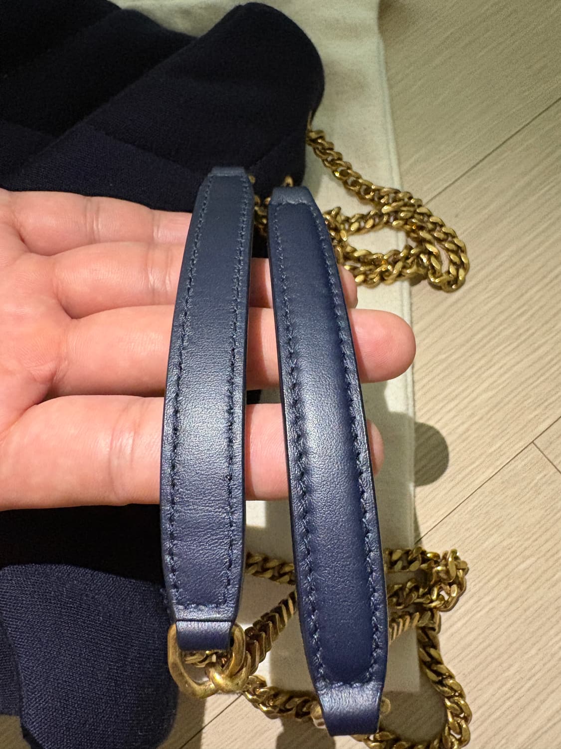 생로랑 루루 퍼퍼 숄더백 데님 상품이미지6