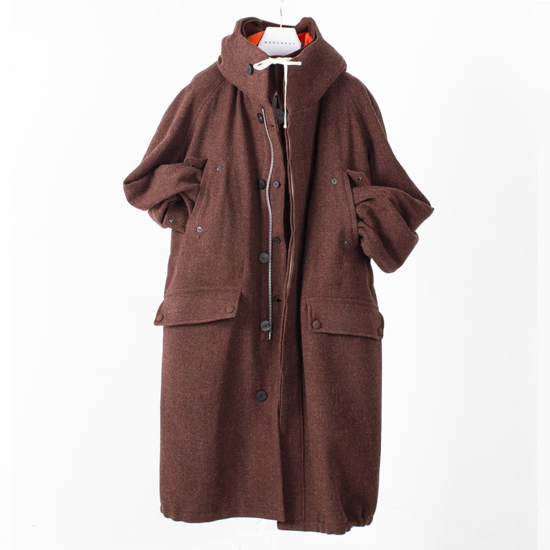 도큐먼트 울 파카 겨울 오버사이즈 코트 M 판매 상품이미지5