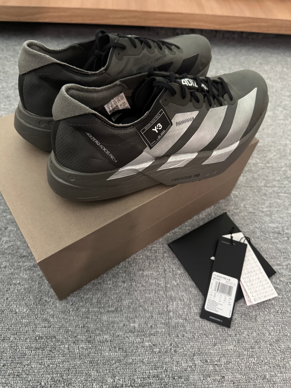 270) Y-3 아디다스 아디제로 아디오스 프로4 신더 블랙 상품이미지4