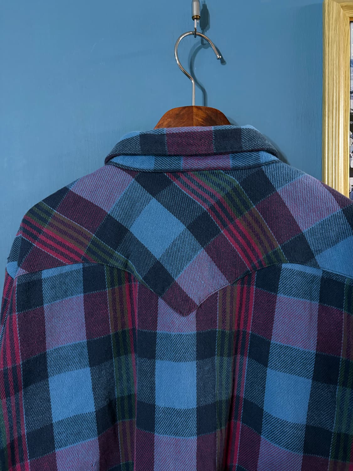 90‘s OshKosh Flannel western Shirt. 상품이미지8
