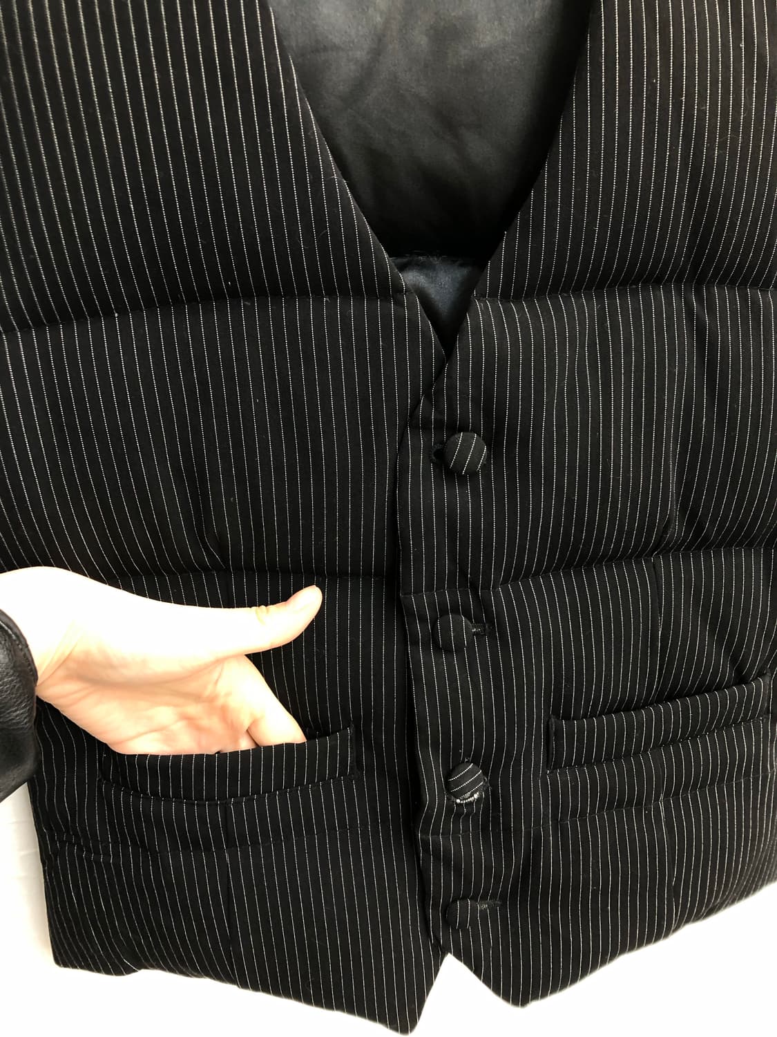 stripe quilted vest 상품이미지5