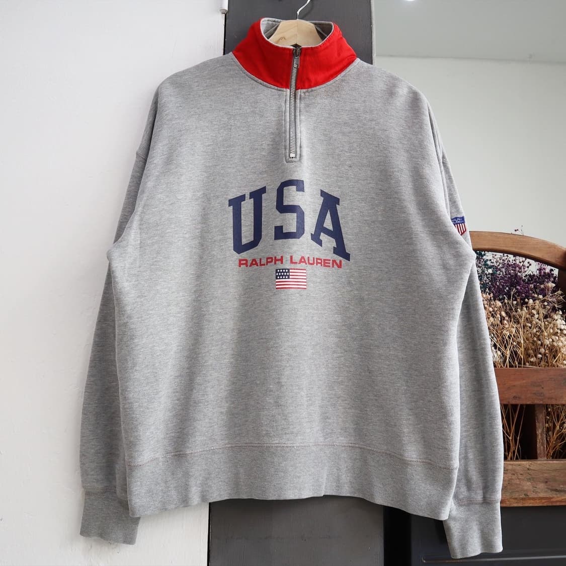 폴로스포츠 USA 반집업 스웻 상품이미지1