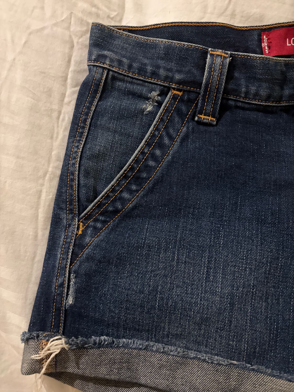 2000s Levi's low slouch 로우라이즈 데님 쇼츠  상품이미지3