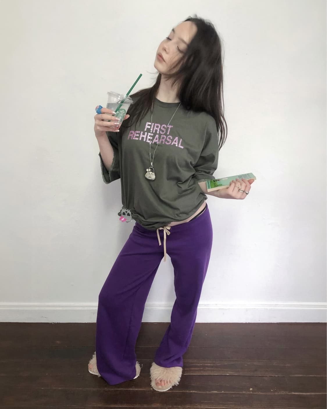 kaposhka practice low pants purple 상품이미지1