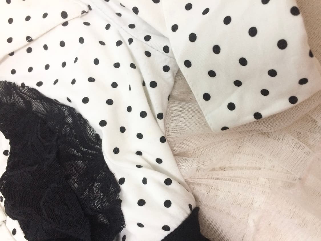 Vintage ROUGE A LEVRES Polka Dot Collare 상품이미지2