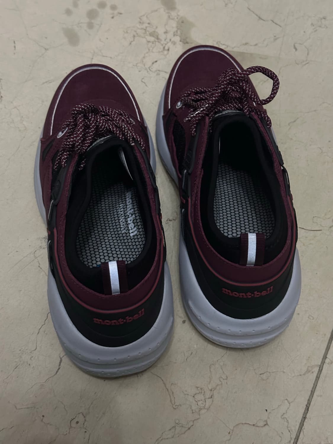 새상품) 몽벨 등산화 버건디 트레킹화/러닝화 워킹슈즈 상품이미지7
