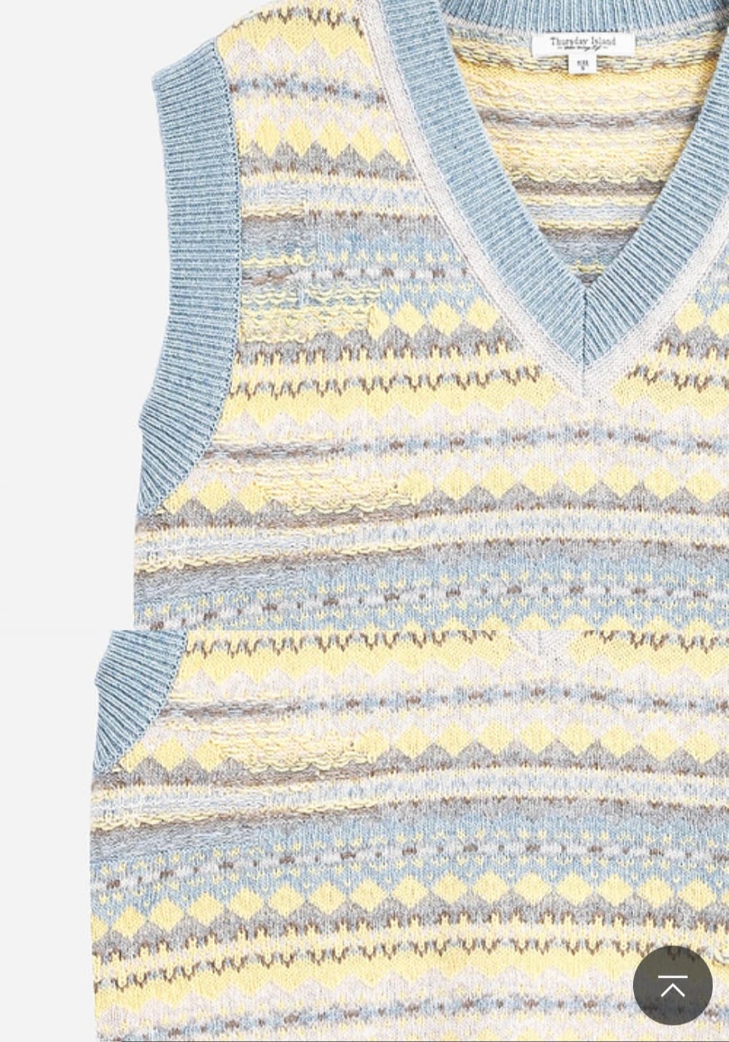 써스데이 아일랜드 공효진 니트조끼 상품이미지4