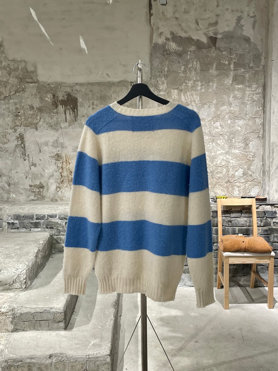 하울린 쉐기 베어 도플러 청키 스트라이프 니트 상품이미지6