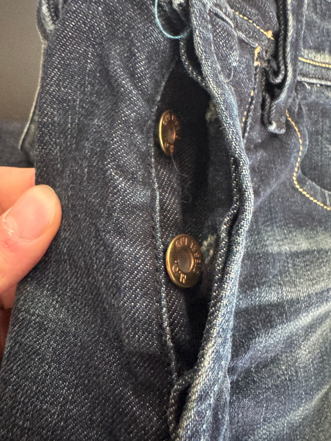 정품!! 디젤 Diesel 빈티지 오일 워싱 버튼 데님팬츠 29 상품이미지6