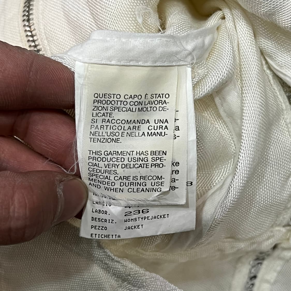  엠포리오아르마니 디테일 화이트 집업 자켓 y14777 상품이미지7