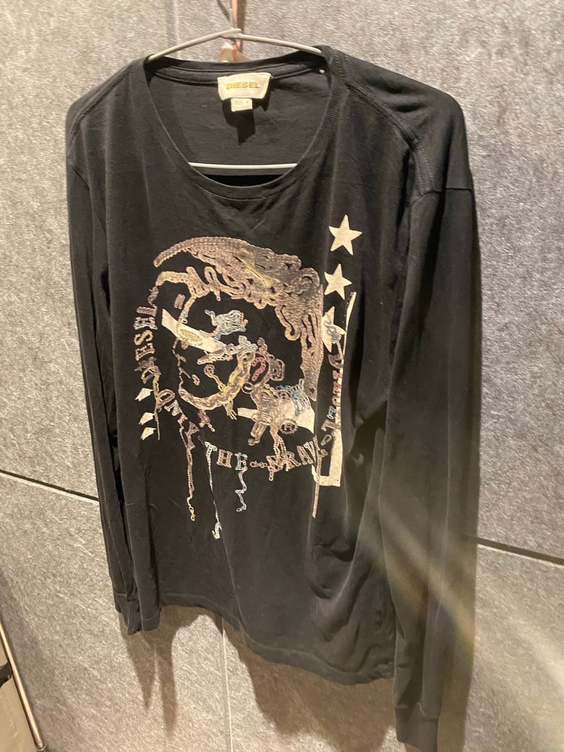 Diesel Indian head Longsleeve Black M 상품이미지4