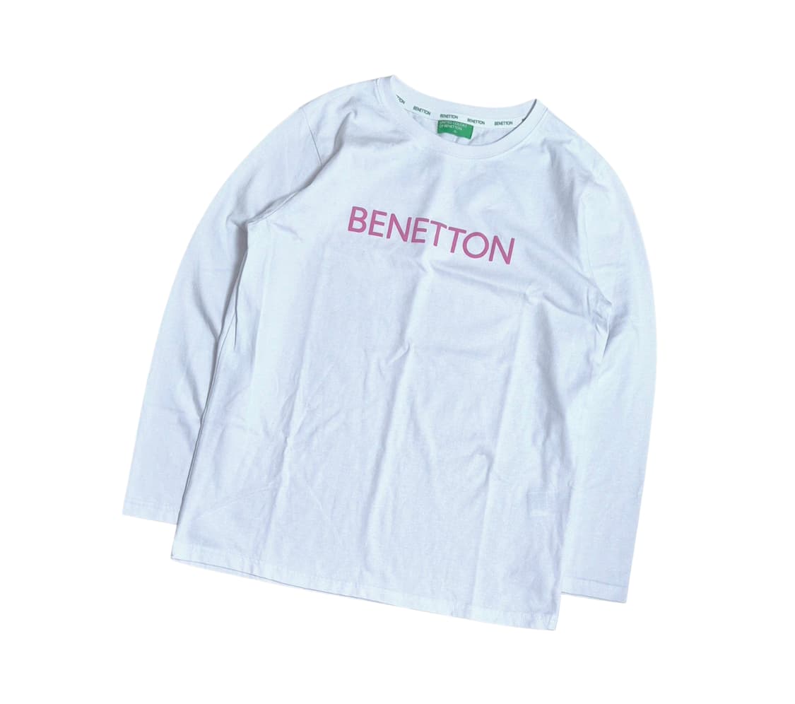 베네통 빅로고 긴팔티 상품이미지1