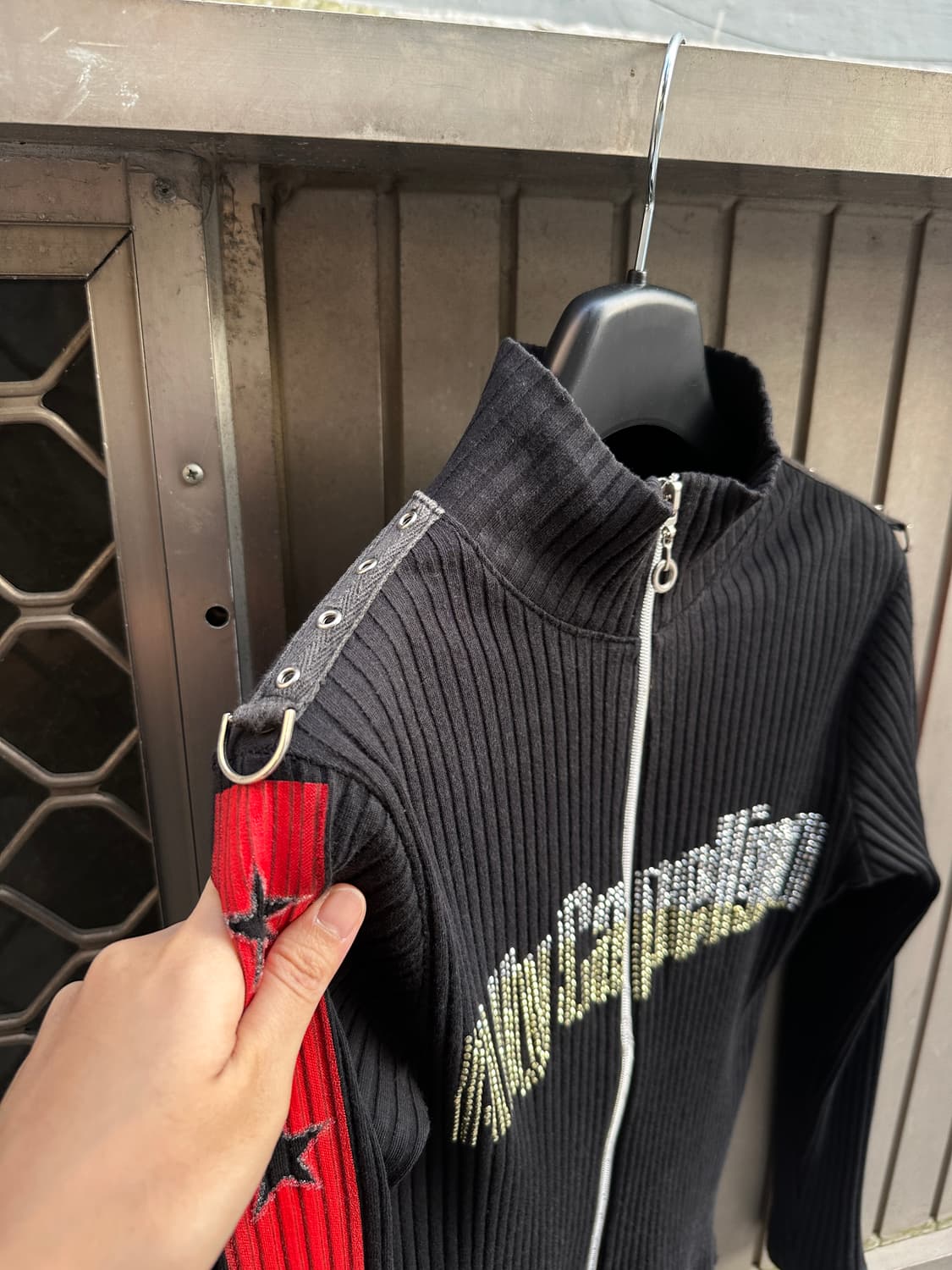 Vintage star biz point knit zip up 상품이미지3