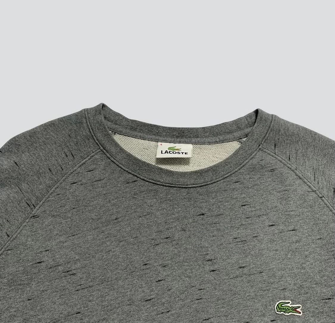 라코스테 그레이 맨투맨 티셔츠 상품이미지2
