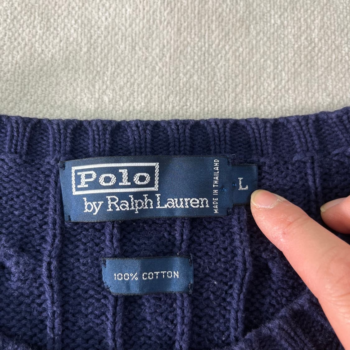 105 폴로랄프로렌 코튼 꽈배기 니트 상품이미지4