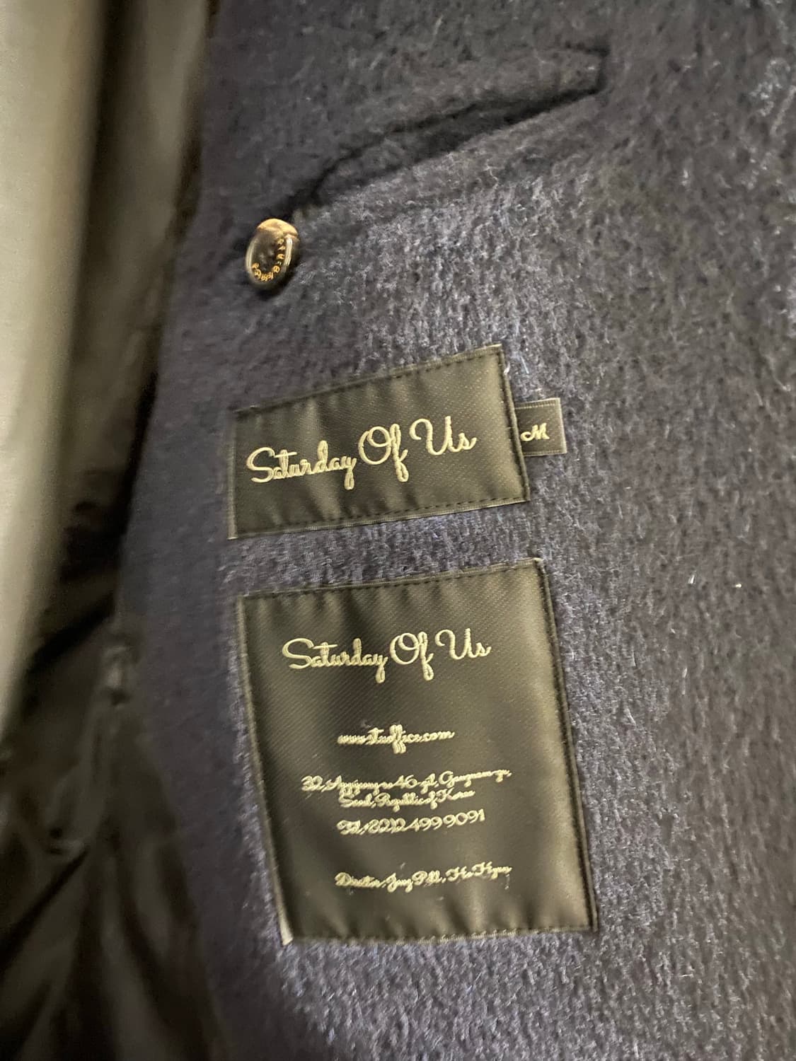 stu 네이비 코트 m 상품이미지5