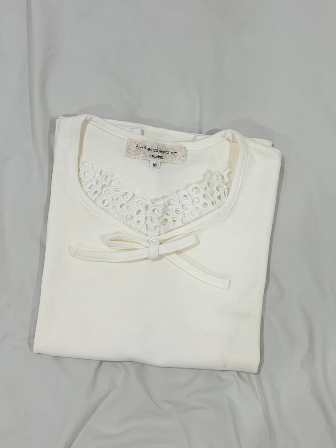 레이스 리본 반팔 티 대장템 모리걸  상품이미지1