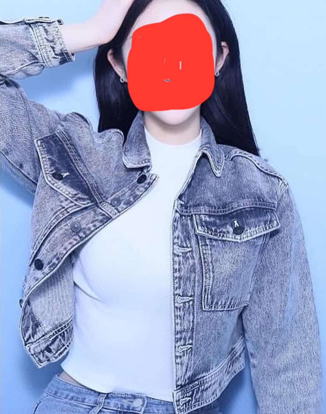 올세인츠 레논 크롭 데님 청자켓 상품이미지4