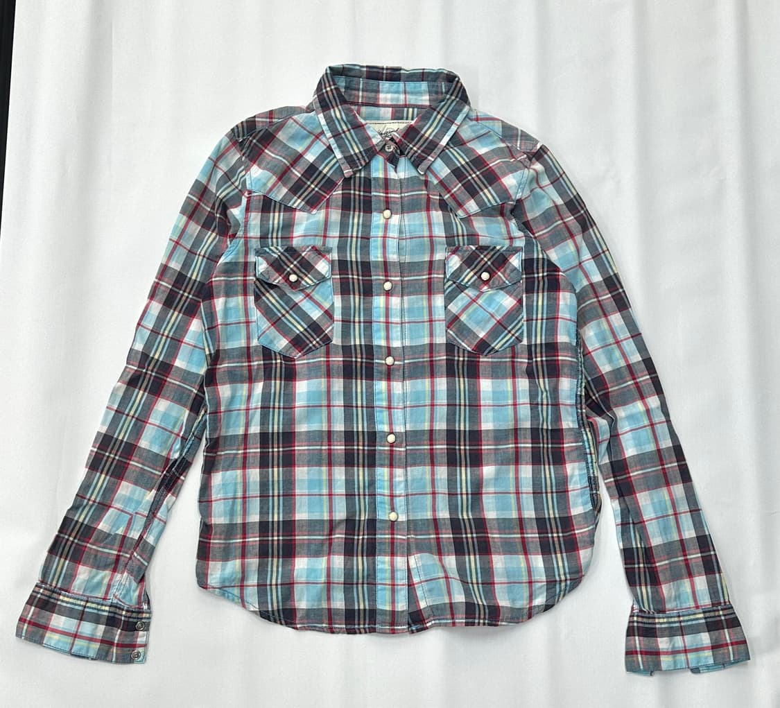 🌈하구미의 무지개 코디세트 🌈 데코라 괴짜룩 그런지 셔츠 체크 니트 상품이미지4