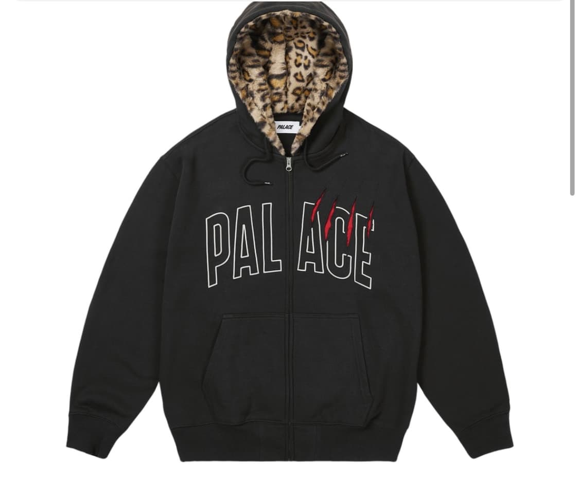 팔라스 클로 집 후드 블랙(레오파드) 상품이미지1