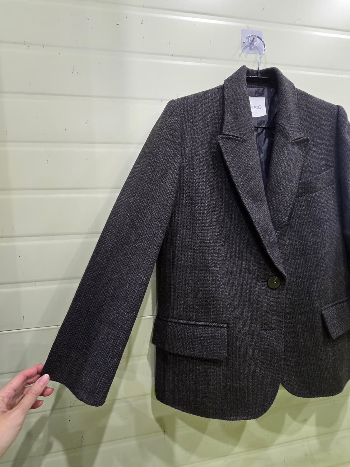 AtG 헤링본 자켓 차콜색 상품이미지10