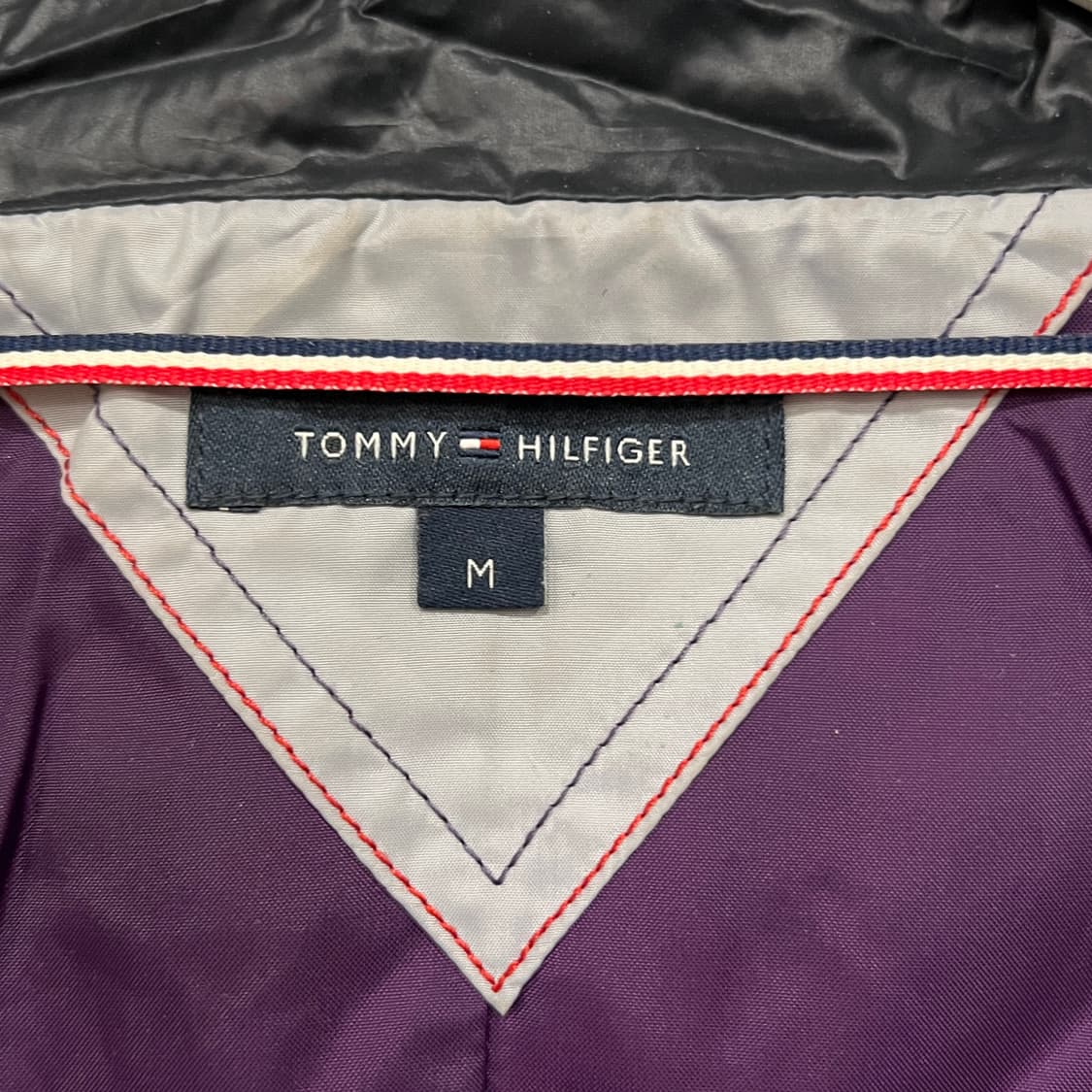 일본빈티지 타미힐피거 퀄팅 다운 패딩 M 네이비 W 상품이미지3