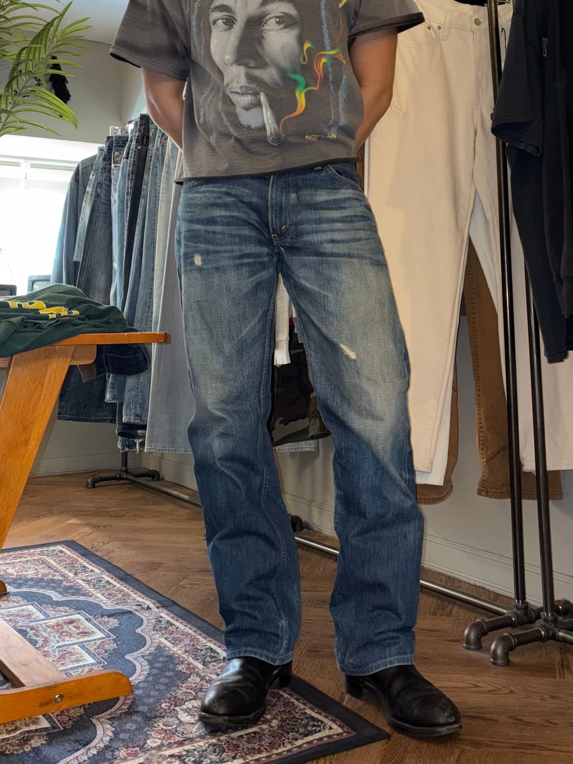 00‘s Levi’s 502 J22 selvedge denim pants 상품이미지2