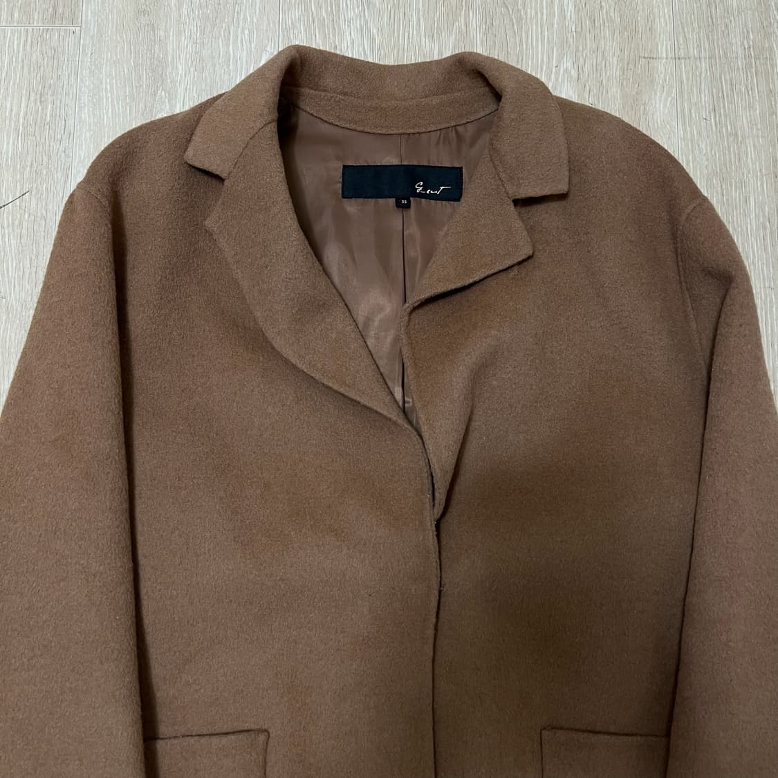 지컷 여성 모직 캐시미어 싱글 숏코트 55-66  상품이미지2