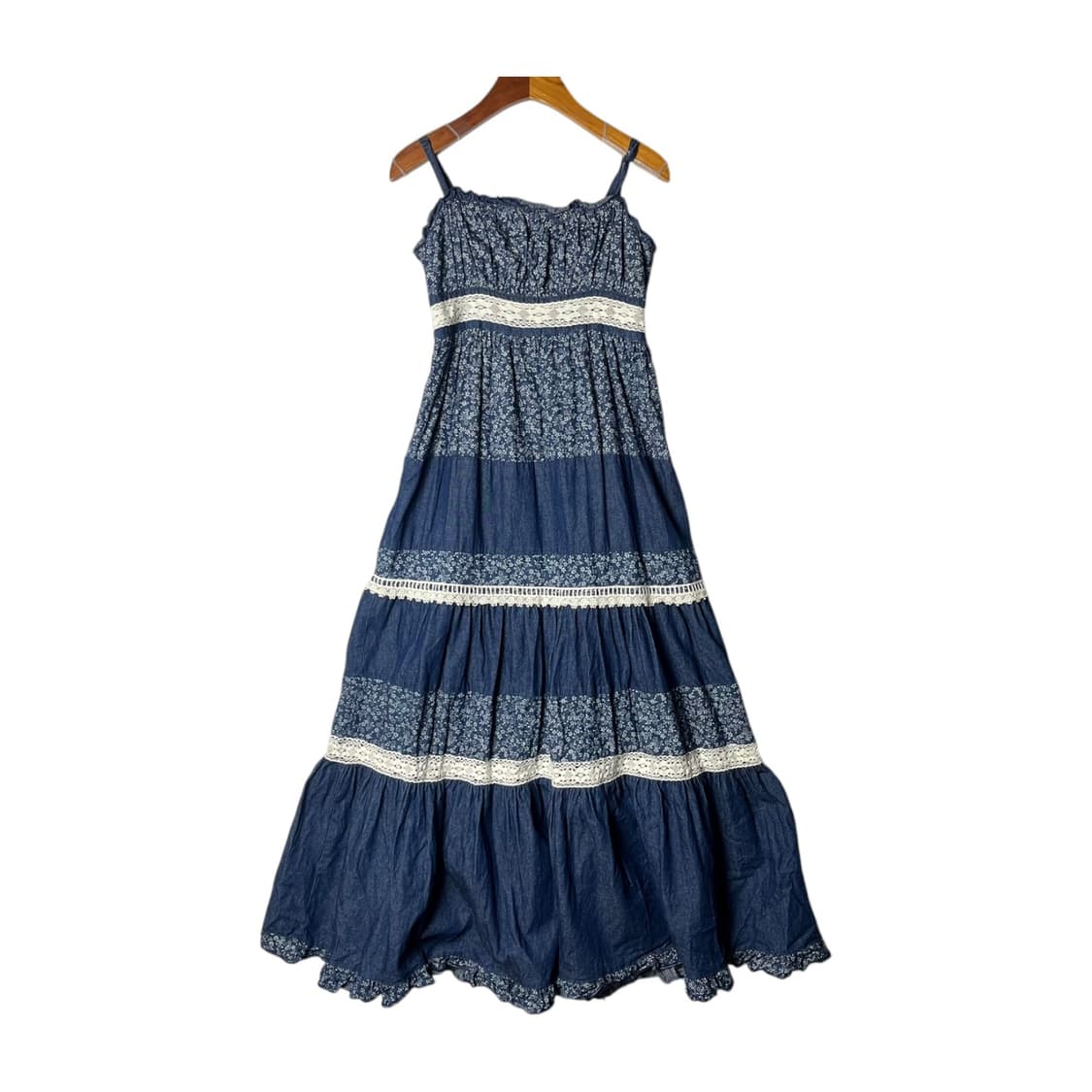 [LIZ LISA] 리즈리사 모리걸 패치워크 끈 원피스 상품이미지1