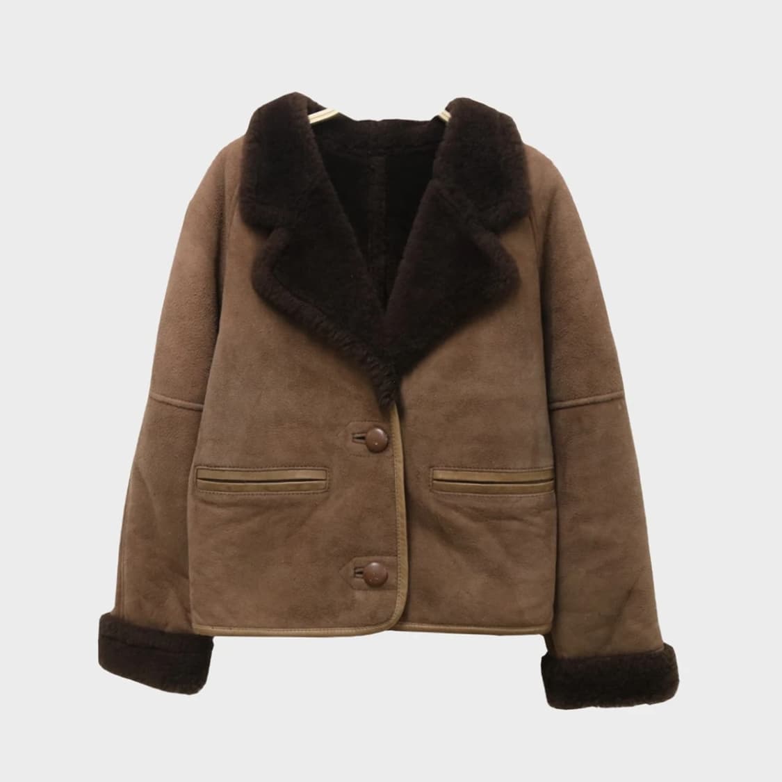 VINTAGE 스웨이드 가죽 무스탕 63276 상품이미지1