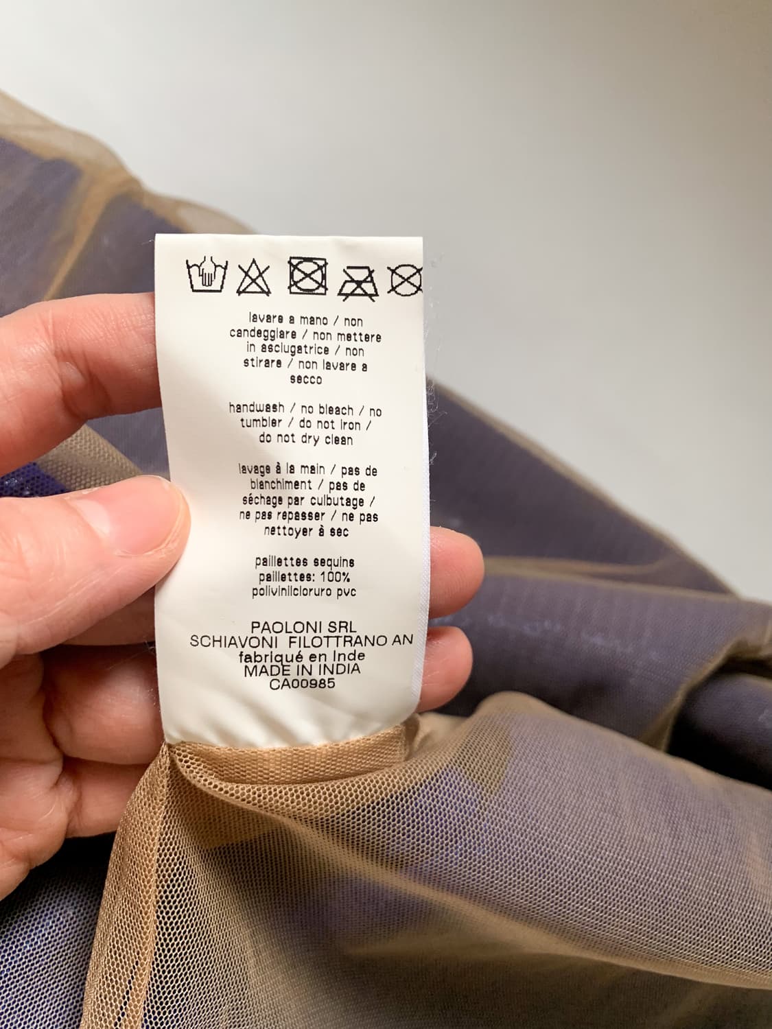 MSGM 블루 시퀸 스팽글 여성 반팔 티셔츠 S사이즈 상품이미지9