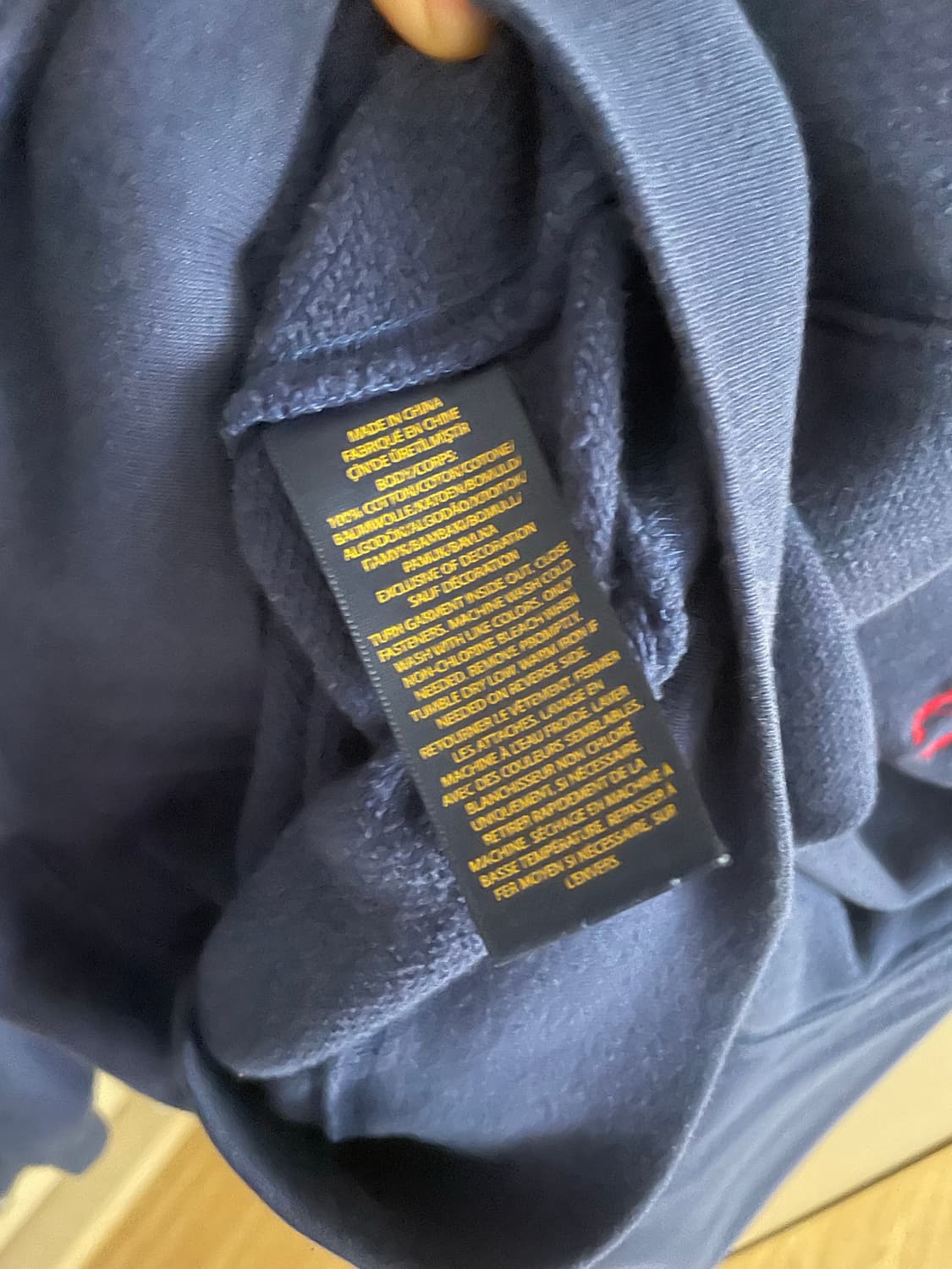 폴로 빅포니 후드집업 네이비 상품이미지4