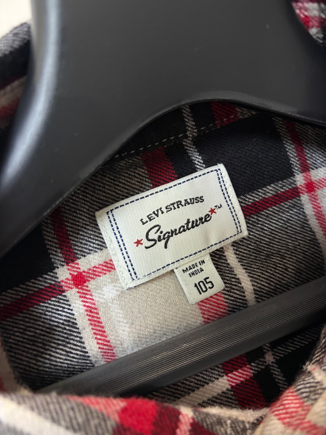 (XL) Leiv 리바이스 시그니쳐 투포켓 플란넬 견장 체크 셔츠 상품이미지6